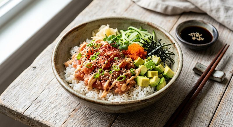 Gluten-Free Spicy Tuna Hand Roll Bowl — lunch recipe, serves 4