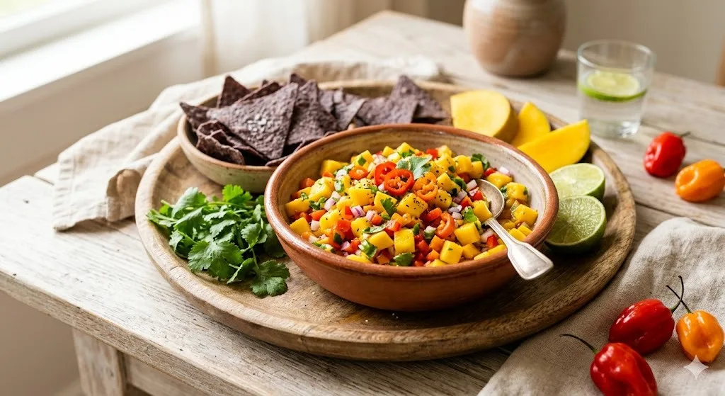 Gluten-Free Mango Habanero Salsa