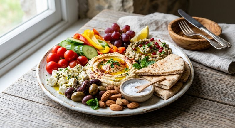 Gluten-Free Mediterranean Mezze Platter — party and appetizers recipe, serves 8
