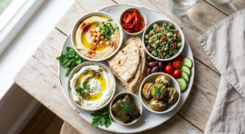 Gluten-Free Middle Eastern Mezze Board — party and appetizers recipe, serves 8