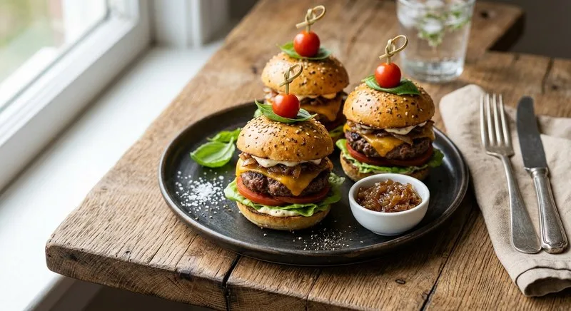 Gluten-Free Mini Beef Sliders on Buns