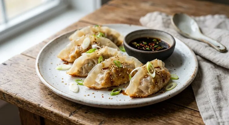 Gluten-Free Potstickers in Rice Wrapper