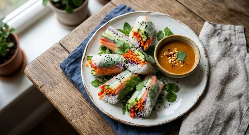 Gluten-Free Rice Paper Spring Rolls