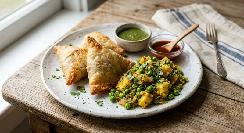 Gluten-Free Samosa GF with Rice Pastry