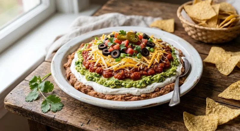 Gluten-Free Seven-Layer Bean Dip