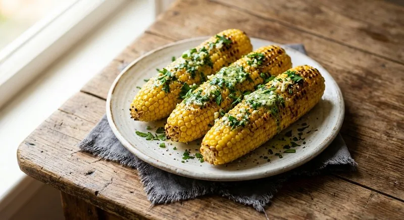 Gluten-Free Corn on the Cob with Herb Butter