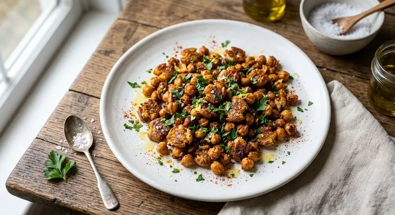 Gluten-Free Crispy Smashed Chickpeas