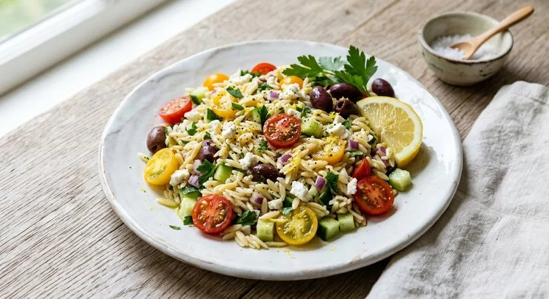 Gluten-Free Orzo Salad with Orzo