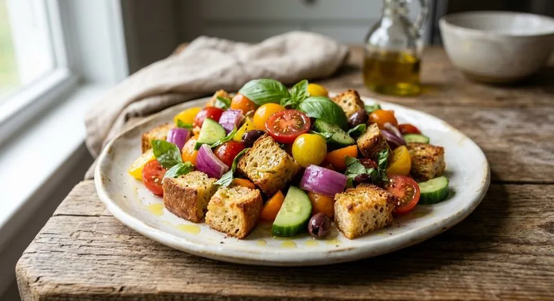 Gluten-Free Panzanella with Bread