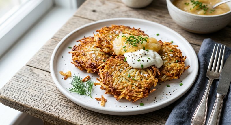 Gluten-Free Potato Latkes — salads and sides recipe, serves 4