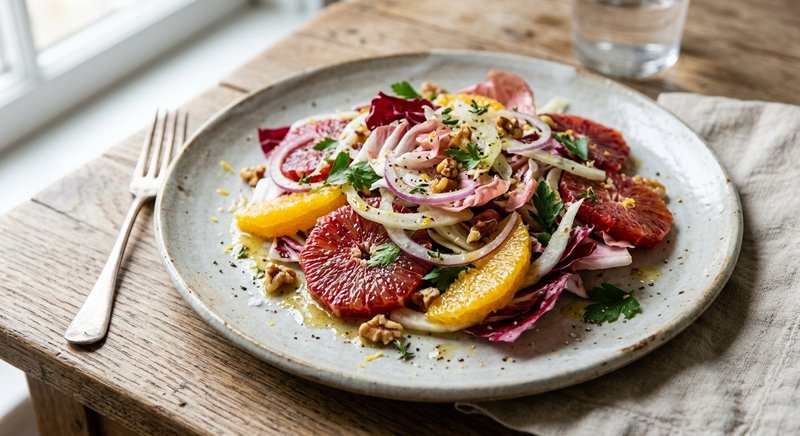 Gluten-Free Radicchio and Citrus Salad — salads and sides recipe, serves 4