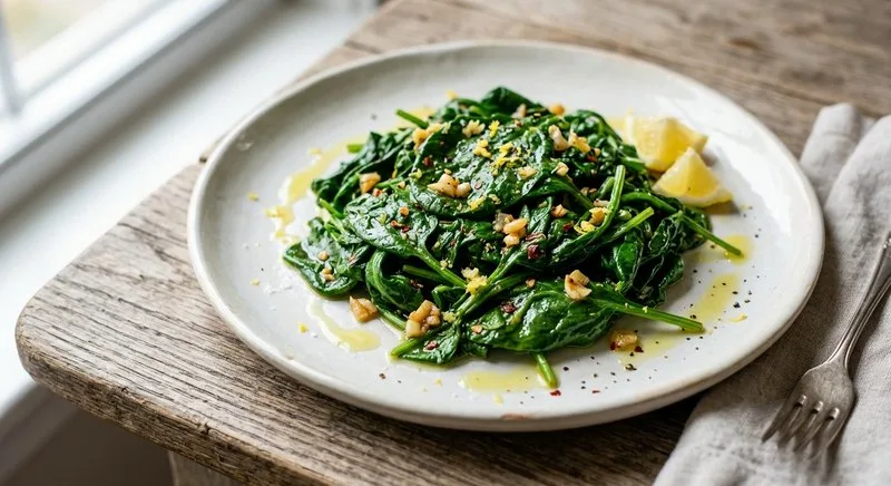 Gluten-Free Sauteed Spinach