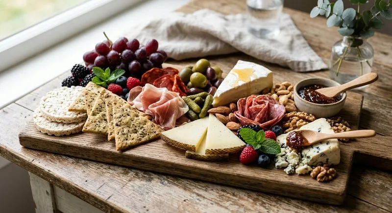 Gluten-Free Cheese and Charcuterie Board