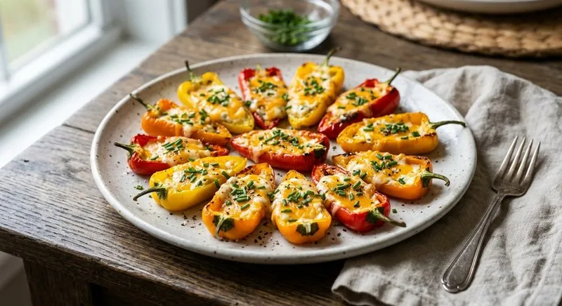 Gluten-Free Cheese Stuffed Mini Peppers