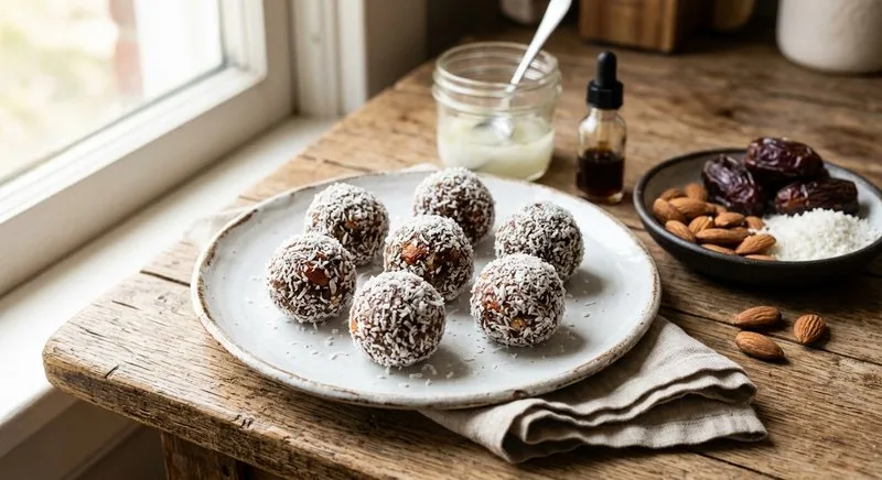 Gluten-Free Coconut Date Balls