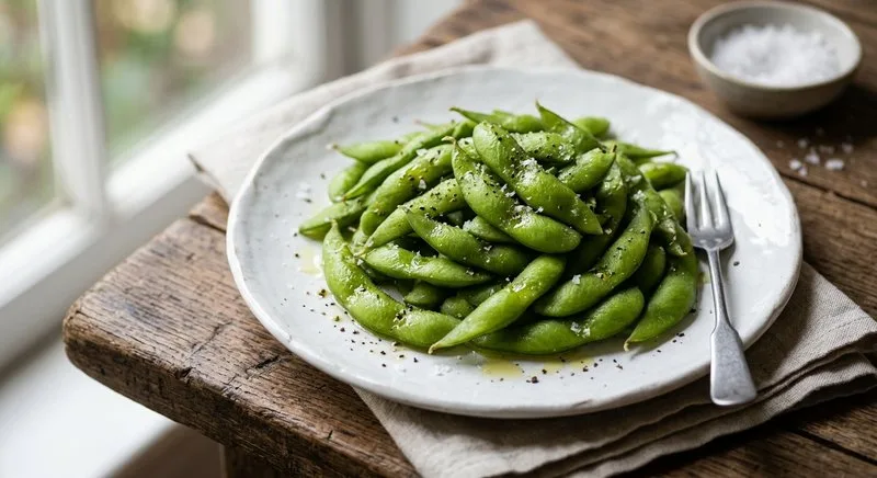 Gluten-Free Edamame with Sea Salt