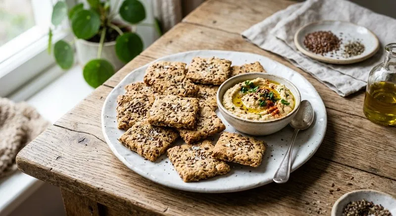 Gluten-Free Flaxseed Crackers