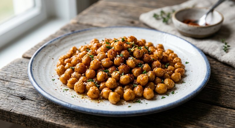 Gluten-Free Honey Roasted Chickpeas — snacks recipe, serves 4