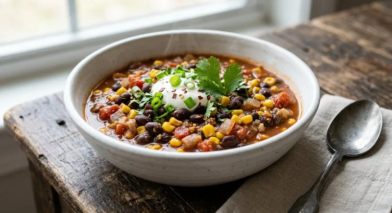 Gluten-Free Black Bean and Corn Chili
