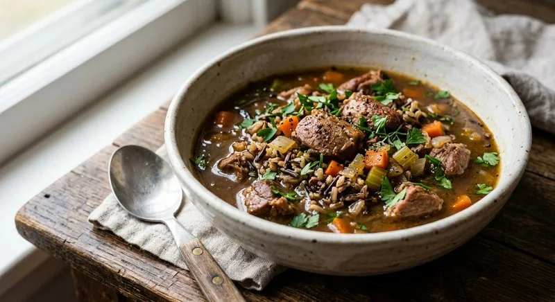 Gluten-Free Duck and Wild Rice Stew