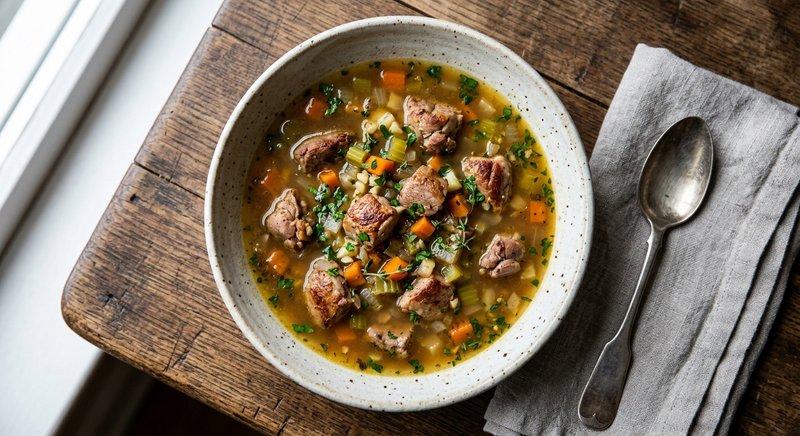 Gluten-Free Pheasant Soup — soups and stews recipe, serves 4