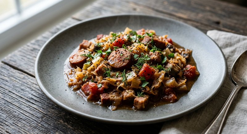 Gluten-Free Polish Bigos — soups and stews recipe, serves 4