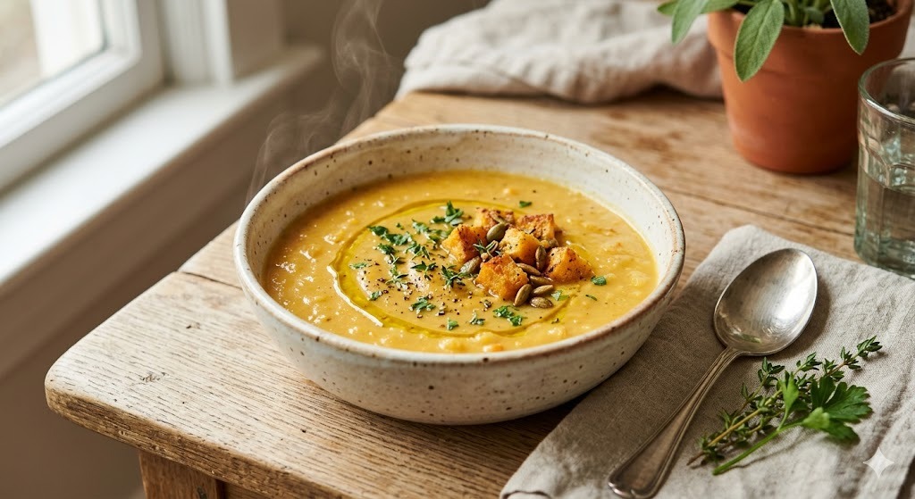 Gluten-Free Rutabaga Soup — soups and stews recipe, serves 4